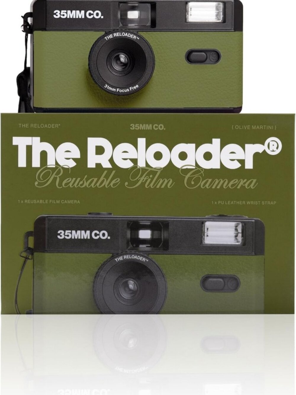 35mm Reusable Film Camera with Flash, Analog Point & Shoot for Travel